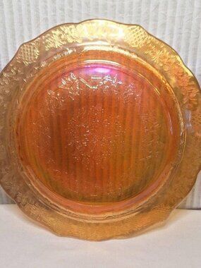 Vintage 1930s Depression Glass Marigold Color